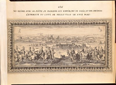 The Queen with her Entourage on the Outskirts of Paris, 17th May 1616 by Matthaus the Elder Merian